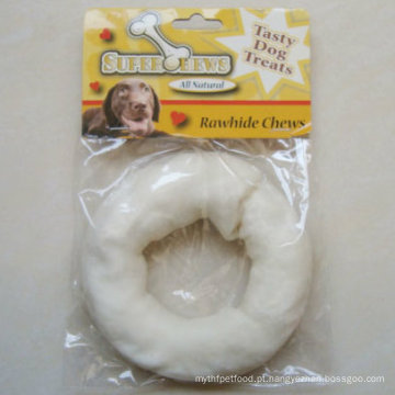 Pet Products 5 &quot;-6&quot; White Puffy Donut Dog Chew